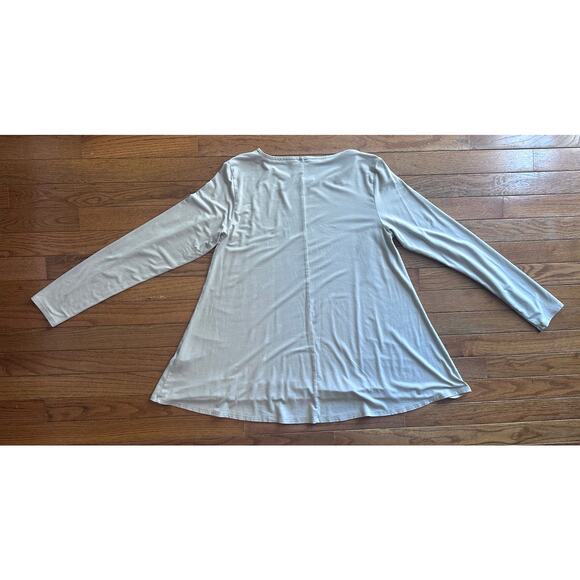 Eileen Fisher Long Sleeve Blue/Grey Top Tunic Size Small - Picture 8 of 11